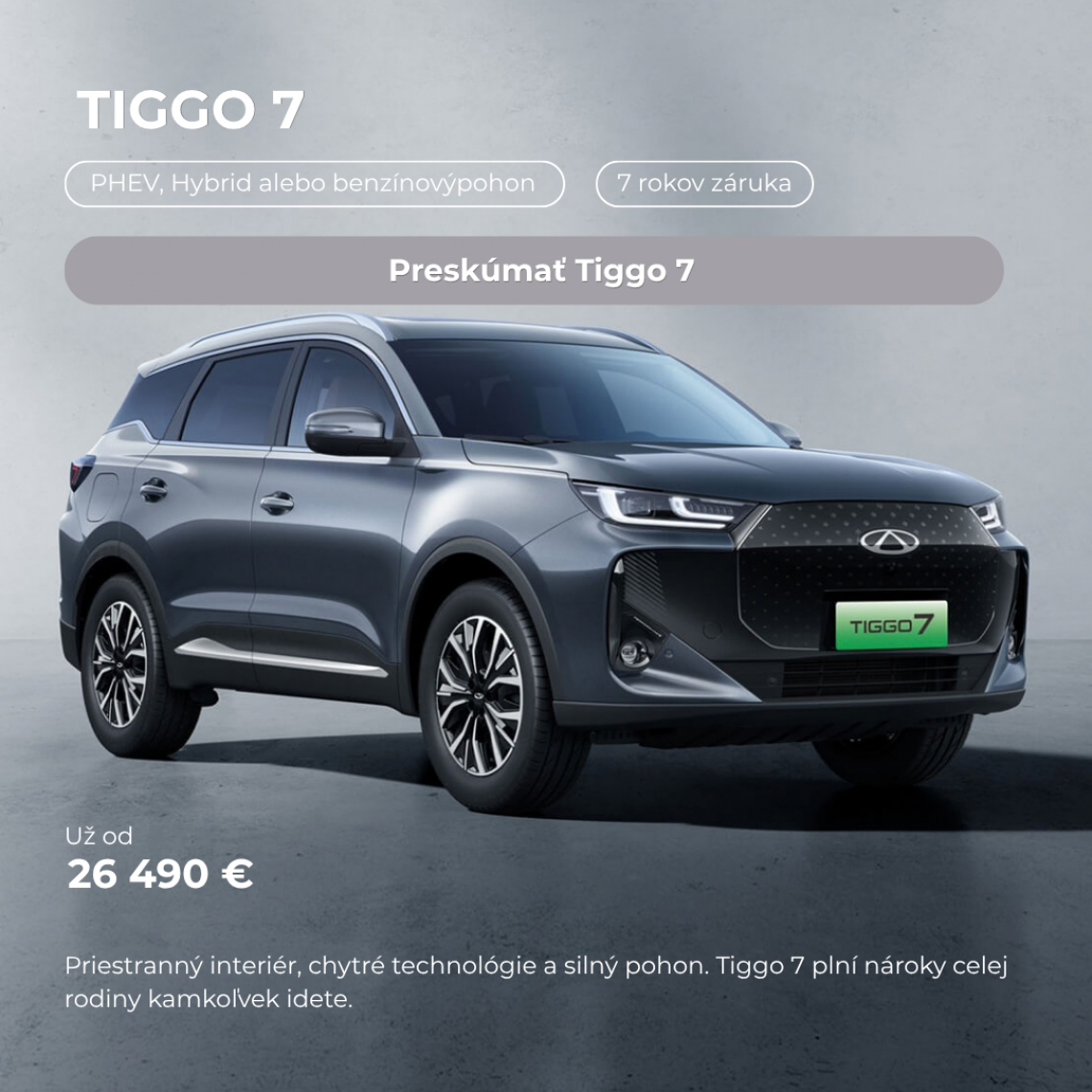 Chery Tiggo 7 Benzín - Auto Valušek služby Holíč